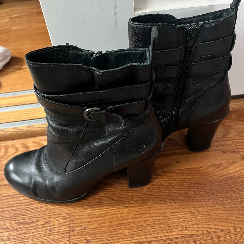 Born Black Heeled Boots for Women